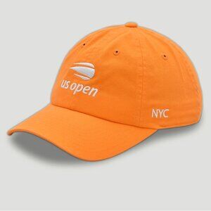 US Open 2025 American Needle Slouch Washed Hat in Orange